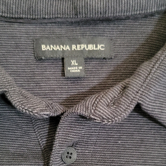Banana Republic Dark Gray Polo Shirt - Picture 2 of 3